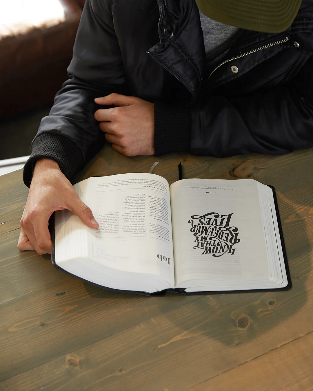He Reads Truth Bible, Black LeatherTouch - Image 9