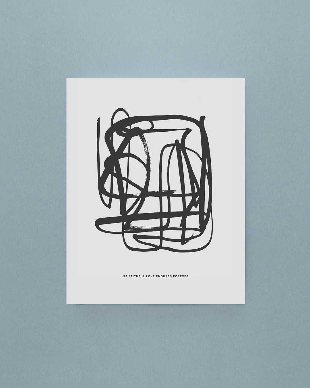 Psalm 136:1 Art Print - Image 3